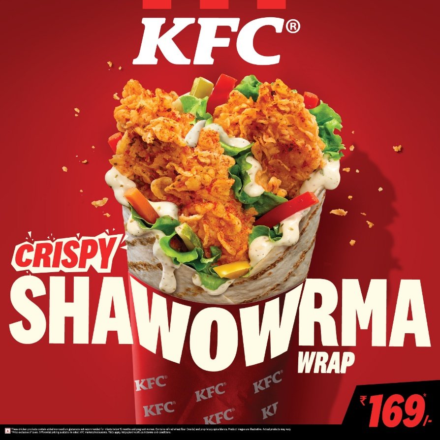 കെ.എഫ്.സി. അവതരിപ്പിക്കുന്നു; പുതുമയോടെ ക്രിസ്പി ഷവർമ റാപ്പ്